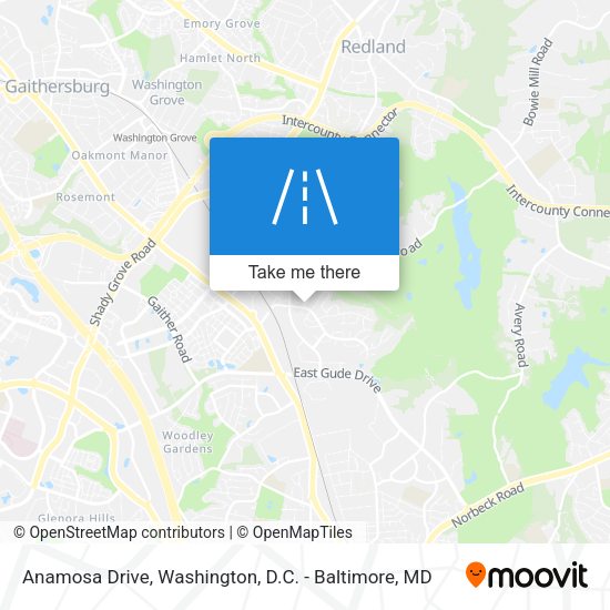Anamosa Drive map