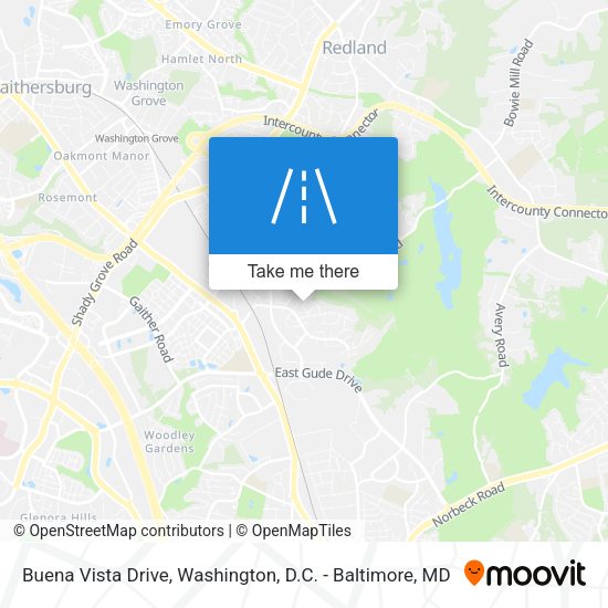 Mapa de Buena Vista Drive