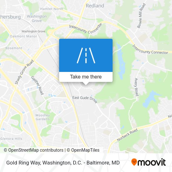 Gold Ring Way map
