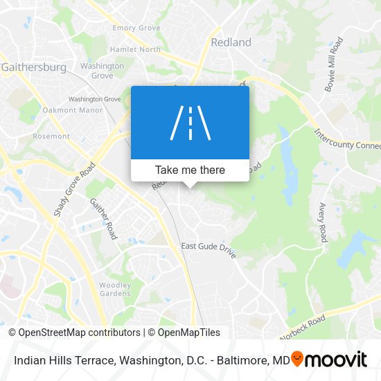 Indian Hills Terrace map