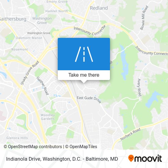 Mapa de Indianola Drive