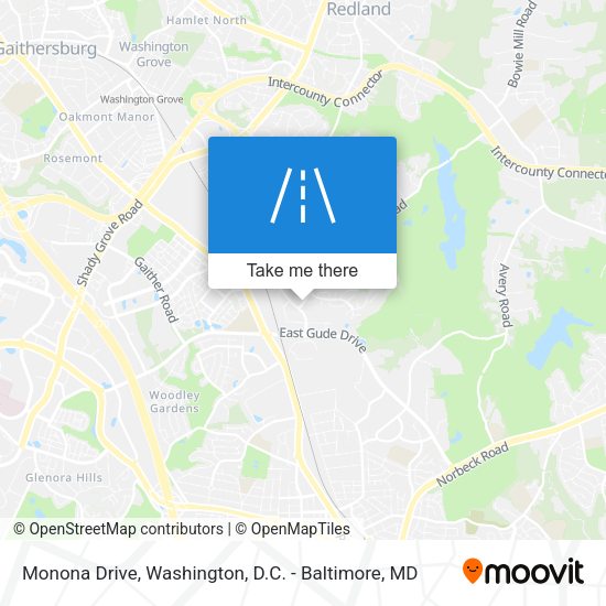 Monona Drive map