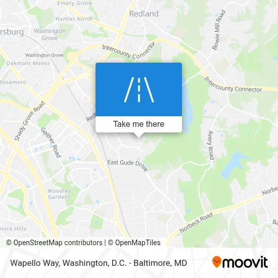 Wapello Way map