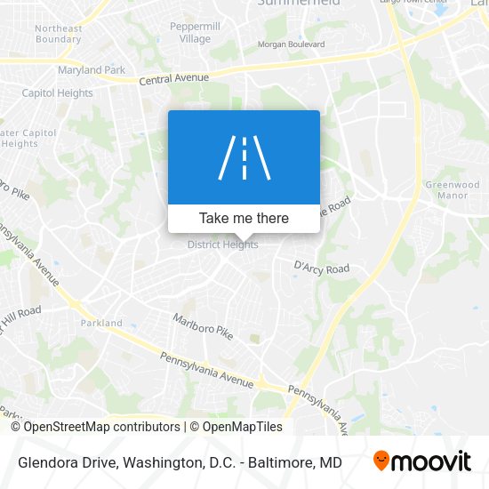 Mapa de Glendora Drive