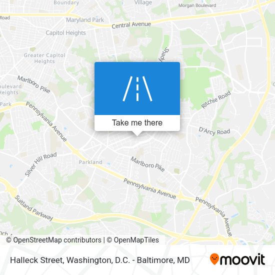 Halleck Street map