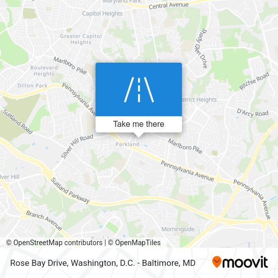 Rose Bay Drive map