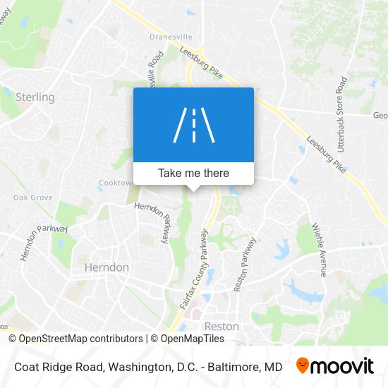 Coat Ridge Road map