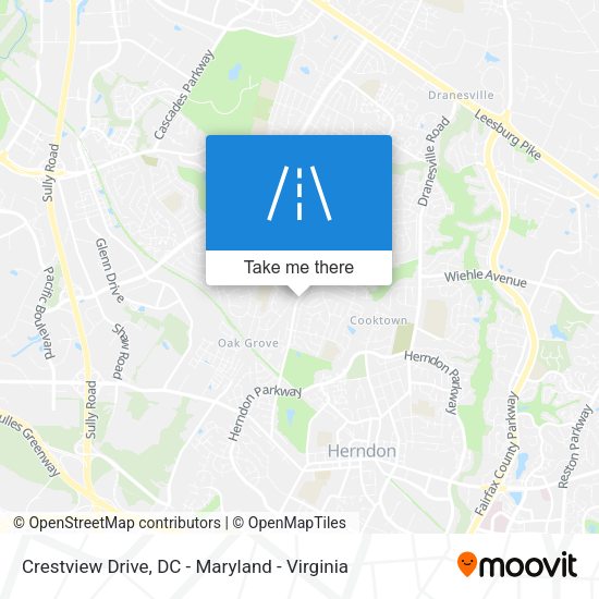 Crestview Drive map