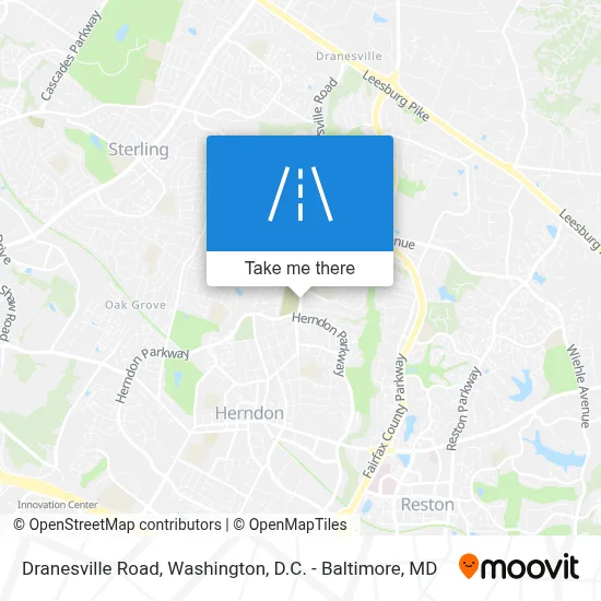 Dranesville Road map