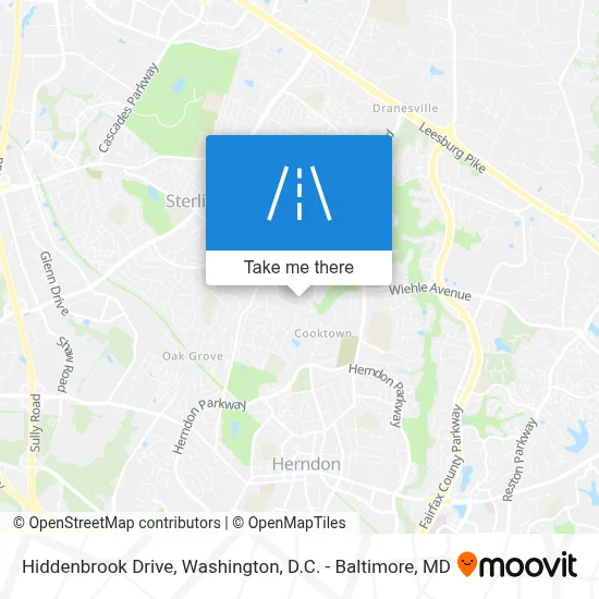 Hiddenbrook Drive map