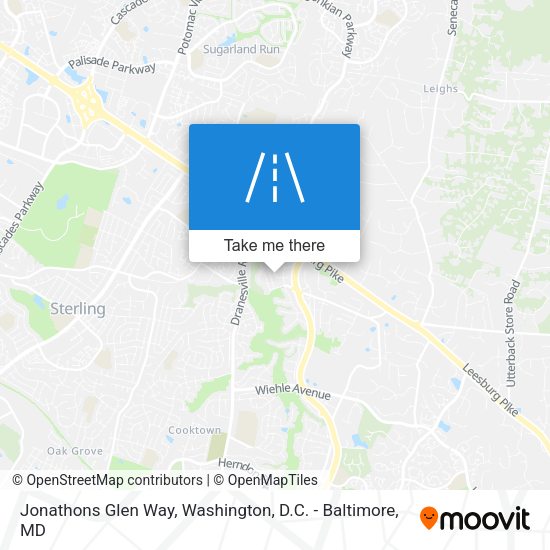 Mapa de Jonathons Glen Way