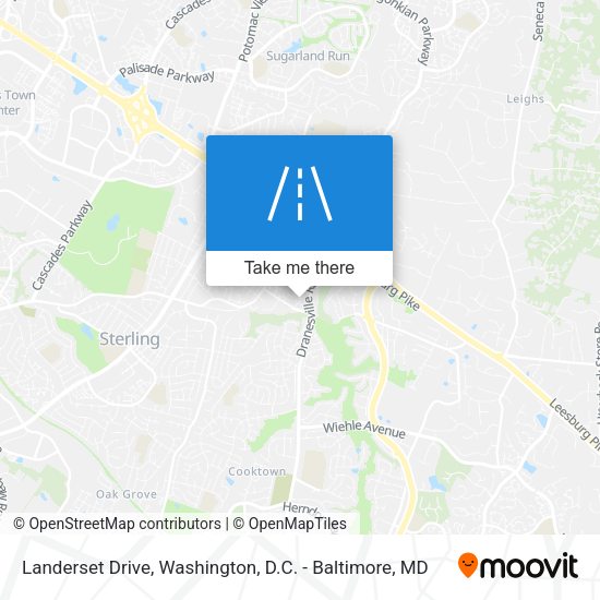 Landerset Drive map