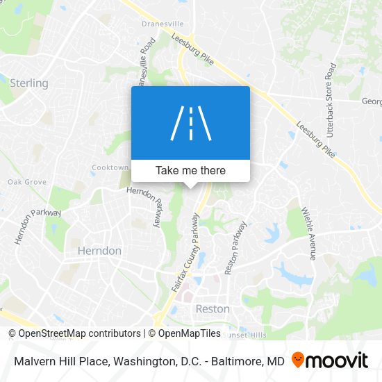 Malvern Hill Place map