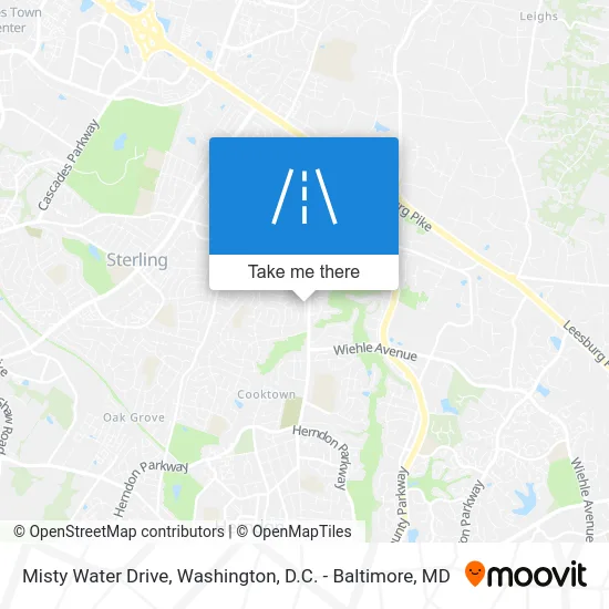 Misty Water Drive map