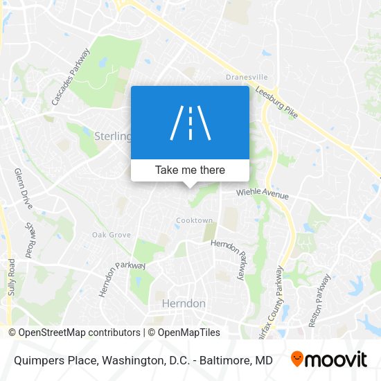 Quimpers Place map