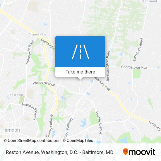 Reston Avenue map