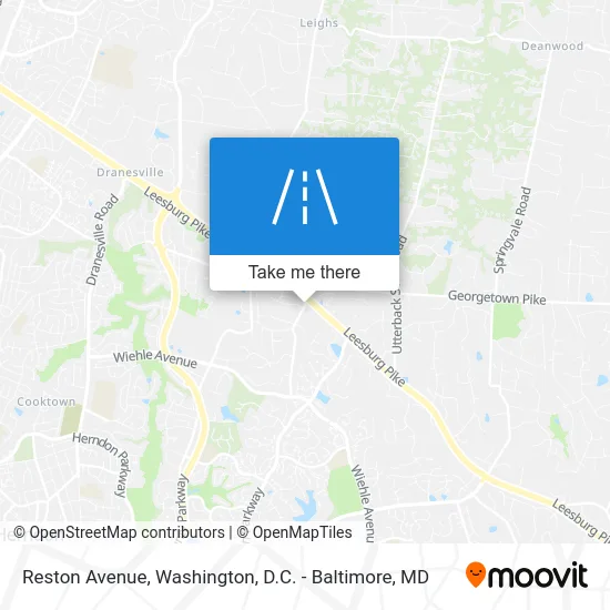 Reston Avenue map