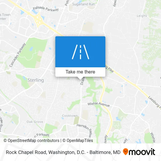 Rock Chapel Road map