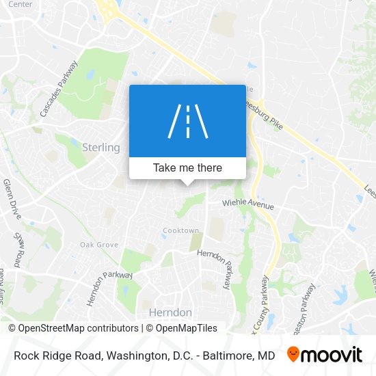 Rock Ridge Road map