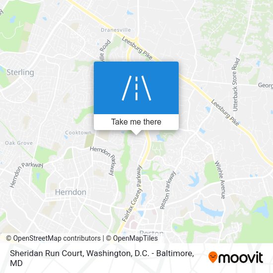 Sheridan Run Court map