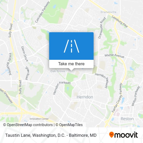 Taustin Lane map