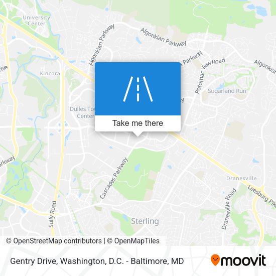 Gentry Drive map