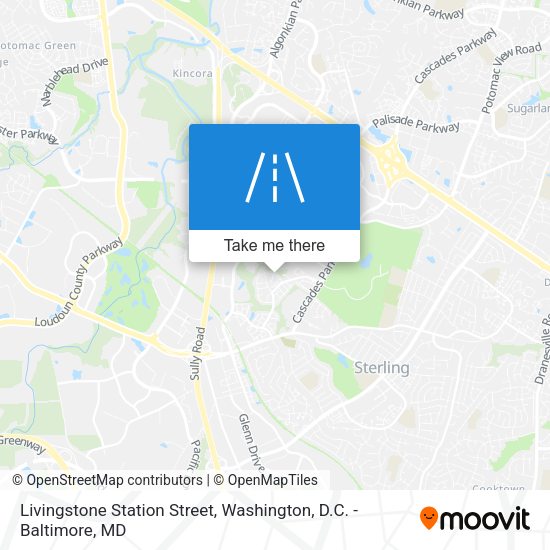 Livingstone Station Street map