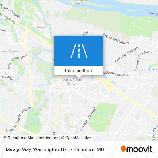 Mirage Way map