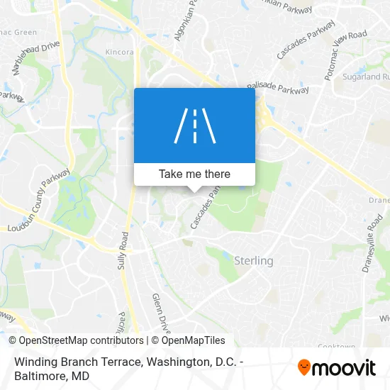 Winding Branch Terrace map