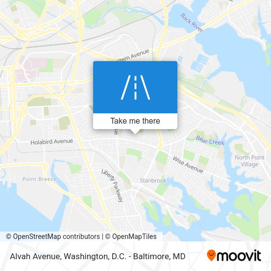 Mapa de Alvah Avenue