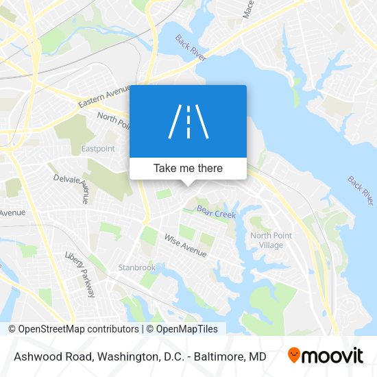 Mapa de Ashwood Road