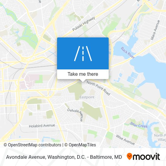 Avondale Avenue map