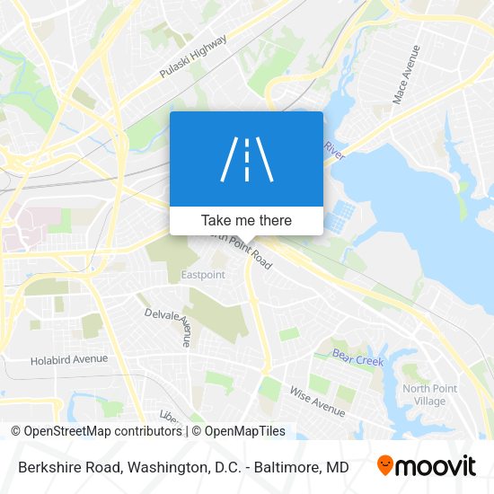Berkshire Road map