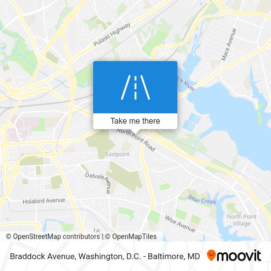 Braddock Avenue map