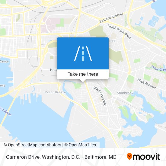 Cameron Drive map