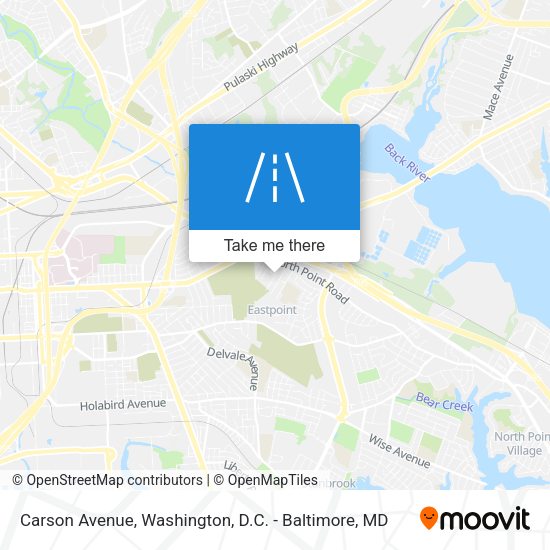 Carson Avenue map