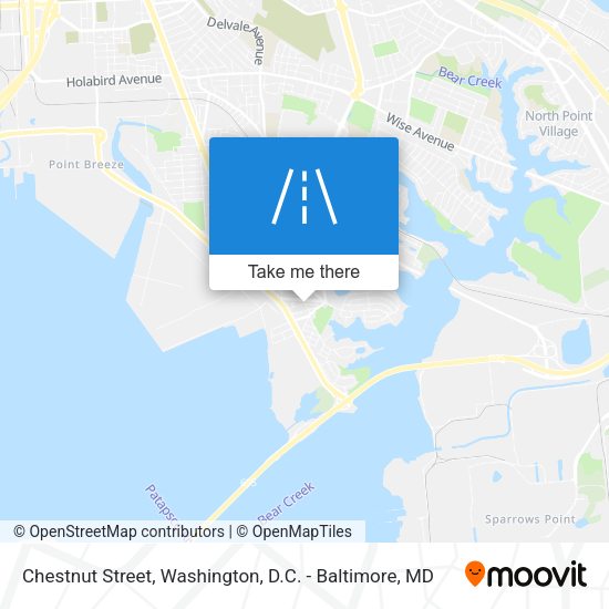 Chestnut Street map