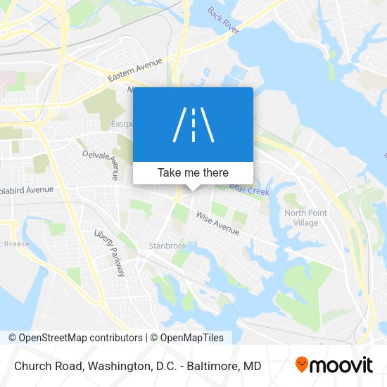 Church Road map