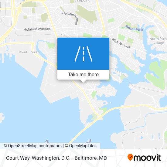 Court Way map