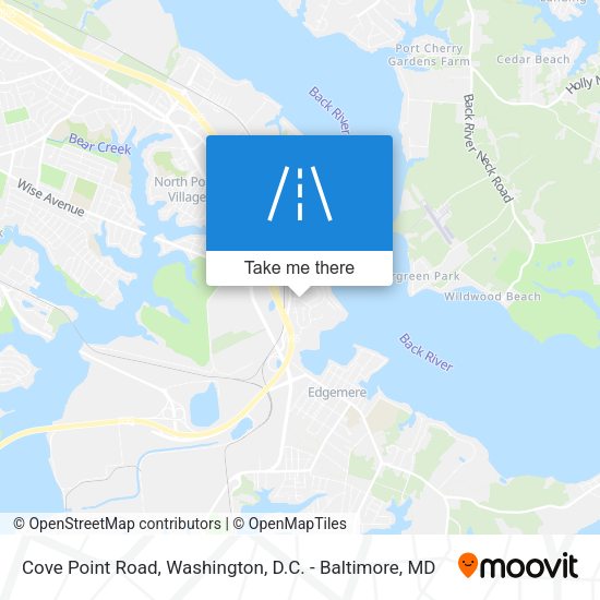 Cove Point Road map