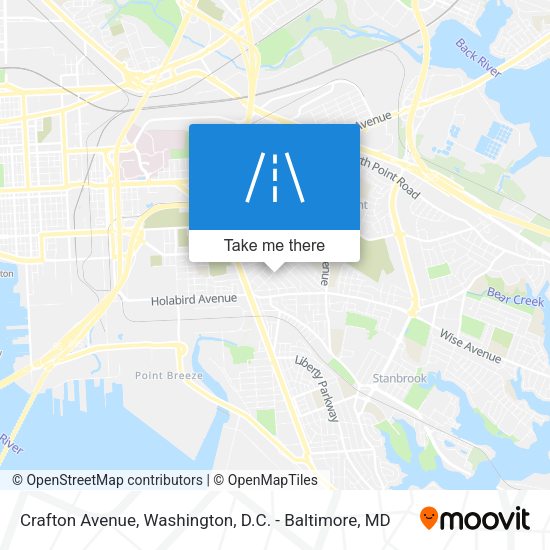 Crafton Avenue map