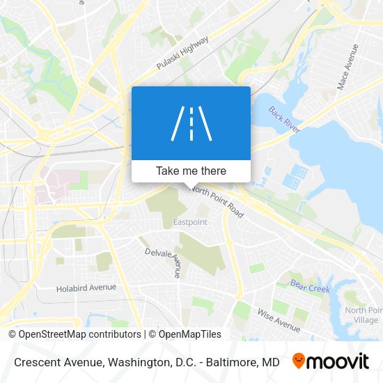 Mapa de Crescent Avenue