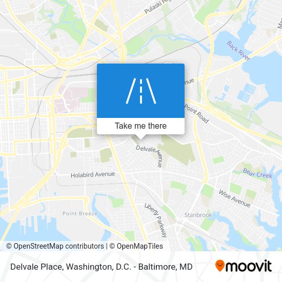 Delvale Place map