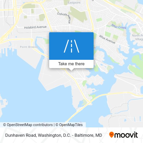 Dunhaven Road map