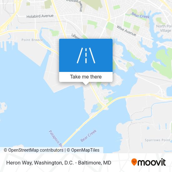 Heron Way map