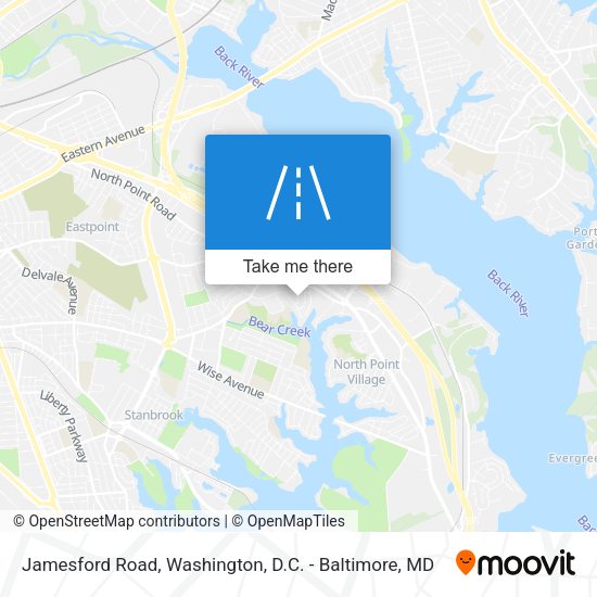 Mapa de Jamesford Road