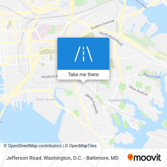 Jefferson Road map