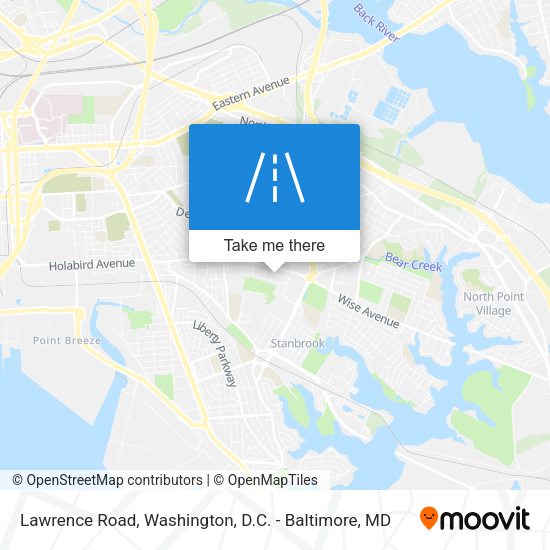 Lawrence Road map
