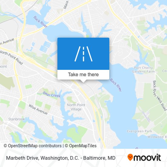 Marbeth Drive map