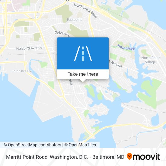 Merritt Point Road map